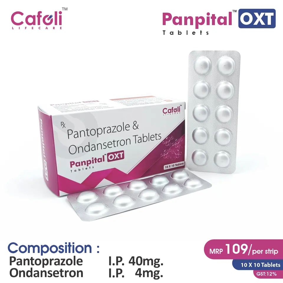 Pantoprazole 40mg + Ondansetron 4mg Tablet | Best Price for PCD Pharma Franchise in Gastro & Anti-Nausea Segment